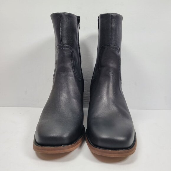 Patina Women's Black Leather Ankle Boots US Size 8 - Picture 3 of 11